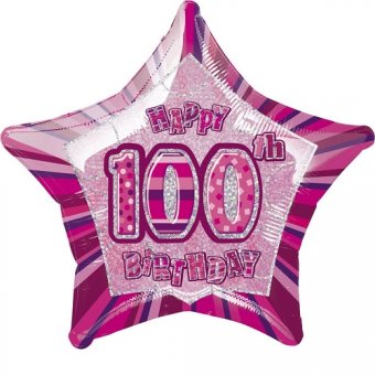 100th Birthday Foil Balloons