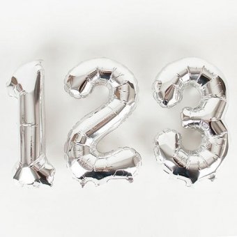 16" Air Fill Number Balloons