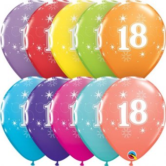 Age 18 Latex Balloons