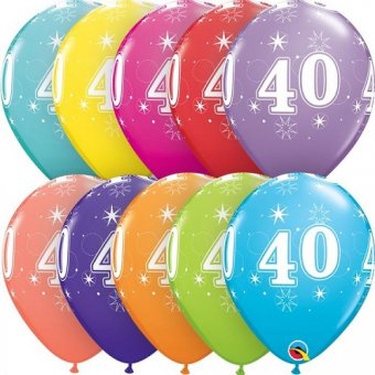 Age 40 Latex Balloons
